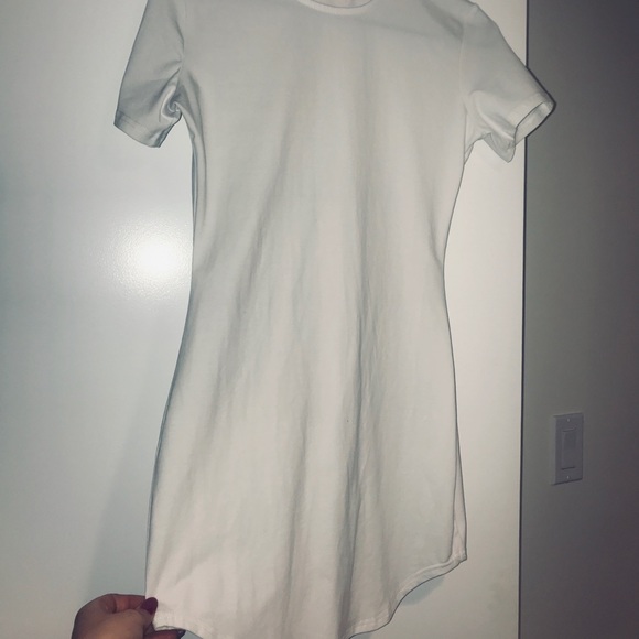 NWT White Bodycon Mini Dress - Picture 4 of 5